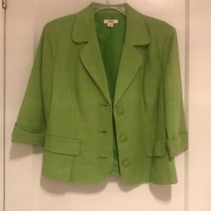 Lime Green Linen/Rayon Dress Jacket